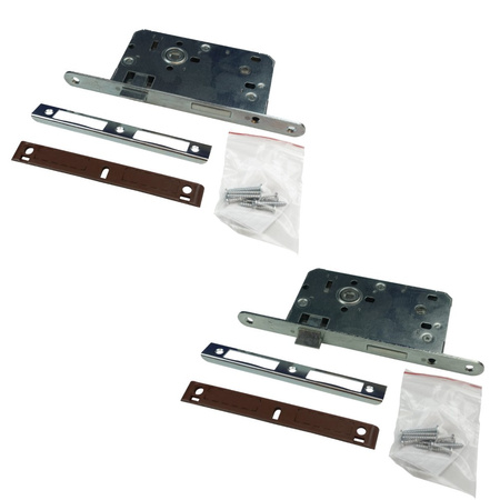 Zimmertürschloss Zimmertürschloß Einsteckschloss Schloss WC 72/55 mm 6269 DV-6269-ZA-P