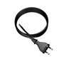 Anschlusskabel 3m mit geradem Stecker TYP E 230V 16A 2×1,5 mm² H07BQ-F PP-21 Schwarz W-98579