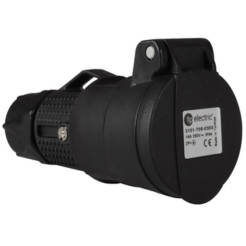 Elektrische Steckdose UPS mit Kabelverschraubung 16A TYP F IP54 250V AC TPE 3101-705-0300