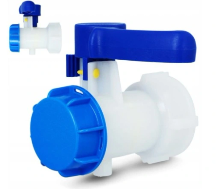 IBC Klappenventil S60x6 Innengewinde & Außengewinde IBCS60F-BTVS60M