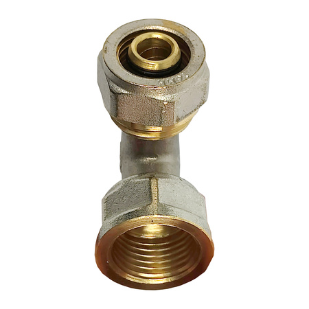 Installationsverbinder Klemmanschluss 16x2 Diamond Klemmringverschraubung für Mehrschichtrohre Bogen FTN-005.1/2X16.KOL-D