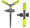 2-Arm Kreisregner mit Erdspieß Sprinkler bis 153m² Bewässerung Rasensprenger LIME LINE BRADAS LE-6106