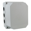 Abzweigkasten 240x190x170 mm 12 Dichtmembranen Aufputz Abzweigdose Verbindungsdose Industriegehäuse IP66 M-L 010.PG.CA.G