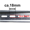 115cm Tragschiene Hutschiene DIN-Schiene TH35 gelocht perforiert verzinkt Doktorvolt 1110