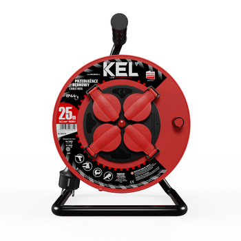 Kabeltrommel 25m 4× 230 V Schuko 3×2,5 H05RR-F Professional Line W-98476