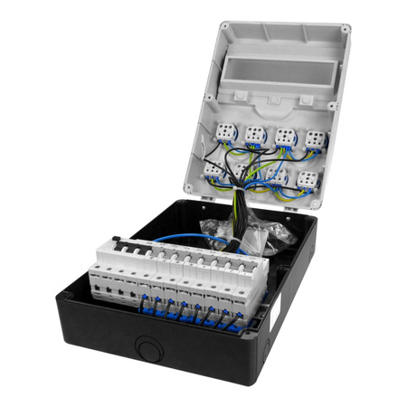 Stromverteiler TD-S/FI 8x230V franz/belg System Doktorvolt DV-6923-F