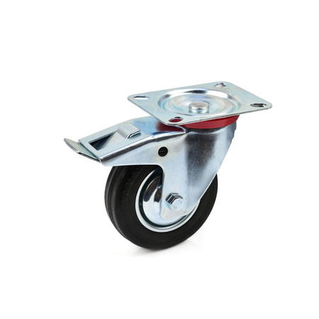 Lenkrolle Stahl Gummi mit Feststeller Ø100/125/160/200 mm G71520