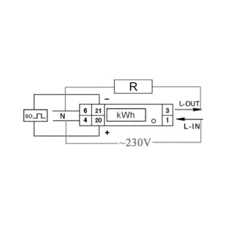 1Phasige Stromzähler 5(45)A MID Zähler LE-01d F&F LE-01D