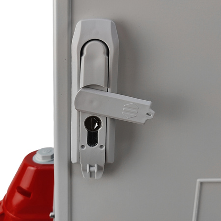 Baustromverteiler auf Ständer OS-S/FI SET tragbar mit Steckdosen 2x32A 1x16A CEE MENNEKES 8x230V Schuko Stromverteiler für Baustellen Stromkasten mit Schutz Doktorvolt DV-8379-D