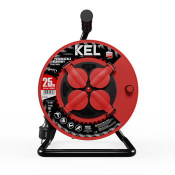 Kabeltrommel 25m 4× 230 V Schuko 3×1,5 H05RR-F Professional Line W-97381