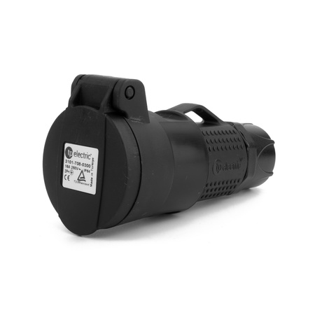 Elektrische Steckdose UPS mit Kabelverschraubung 16A TYP E IP54 250V AC TPE 3101-708-0300