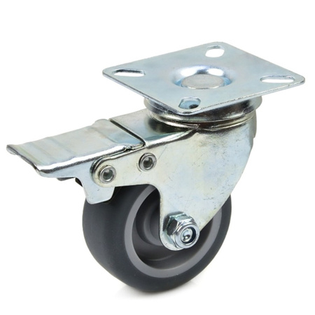 Lenkrolle PP TPR mit Feststeller Ø50mm Ø75 mm G71511