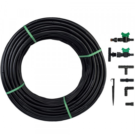 Bradas Set Tropfschlauch mit Zubehör WATER FLOW DRIP 50 m Durchmesser 16 mm 87 Elemente DSWWF50-SET2