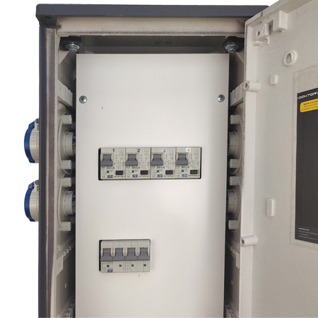 Campingverteiler mit Wasseranschluss 4x230V CEE Campingsäule Stromverteiler Doktorvolt FI/LS DV-4612