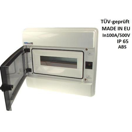 Feuchtraumvert​eiler Verteilerkasten Unterverteilung RHp12 1000V 12 Module UP 1000V IP65 VDE E-P 36.120