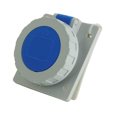 CEE Einbausteckdose schräg 16A 3P 230V IP67 IEG 1632 DV