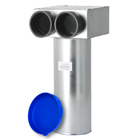 Lüftungsverteiler Verteilerkasten 2x75 Ø125 Wohnraumlüftung Luftverteiler E-KSR-2x75/125-OC