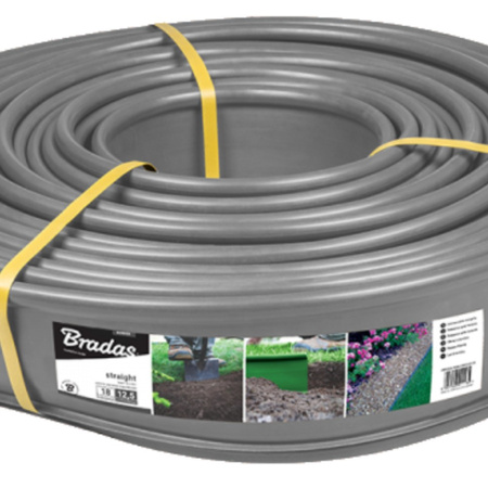 Rasenkante flexible Beeteinfassung 18m Länge 12,5cm Höhe ideale Rasenabgrenzung Bradas OBKGY18125