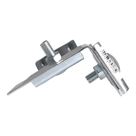 Dachleitungshalter Drahthalter Erdung Uni-Erdungsklemme Galvanisch verzinkter Stahl für Stehfalzdach Blitzschutz 96.2 OC