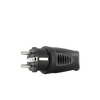 Hermetische Winkelstecker 230V 2P+E IP44 16A schwarz Typ E W-89998