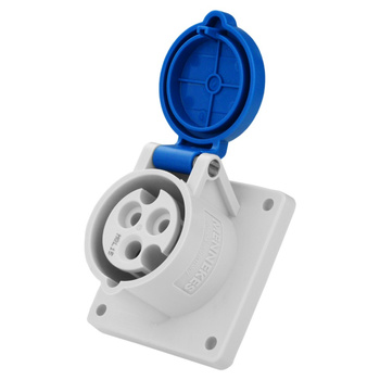 CEE Mennekes Anbausteckdose 16A 3P 6h 230V IP44 Camping Caravan Einbausteckdose Typ 1366