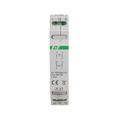 Schaltnetzteil 24V DC Industrielles Netzteil DIN 35mm 0,5A 12W stabilisiert ZI-21