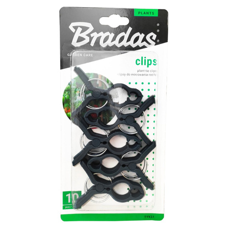 10 Stück Pflanzen Befestigungsclips Bradas TYK51.