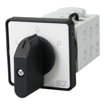 SEZ Nockenschalter 3P 16A L-0-P mit Griff S16 JD 9151 C6