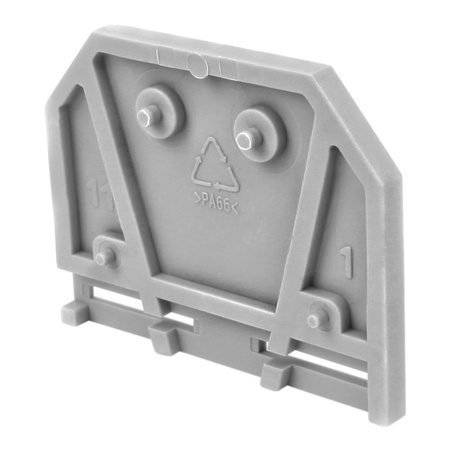 Zwischenplatte Endplatte Abschlussplatte für 281-101 grau WAGO 281-301