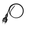 Anschlusskabel 4m IP44 mit geradem Stecker 250V 16A 3x1 mm² H07RN-F PP-40H Schwarz W-97209