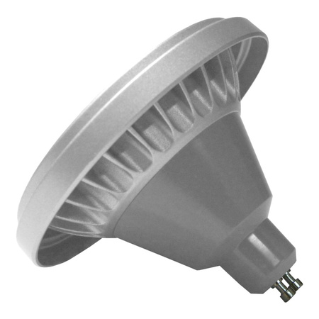 GTV LED Leuchtmittel warmweiss 12W GU10 850lm Lampe Birne Glühbirne mit silber Aluminium-Kühlkörper LD-ES11120-30