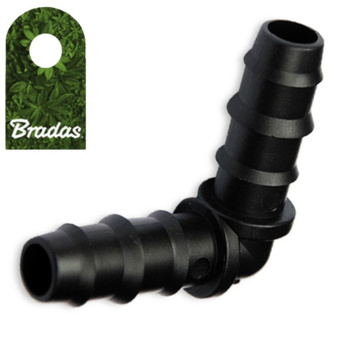 25mm Bogen Steckverbinder 57x57mm Winkel Schlauchverbinder Schlauchanschlschluss Tropfrohr rechtwinklig Bradas DSWA02-25L