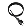 Anschlusskabel 3m IP44 mit geradem Stecker 250V 16A 3x1,5 mm² H07RN-F PP-40H Schwarz W-97213