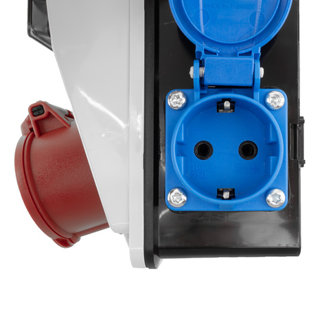 Wandverteiler XS-S 16A 2x230V IP44 Stromverteiler Komplett Verdrahtet Doktorvolt DV-5107-D