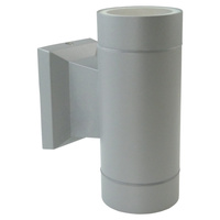Fassadenleuchte 2xGU10 IP54 grau Wand Lampe Innen Außen up-Down-Beleuchtung BALEO MINI GTV LD-BA2GU10-0M