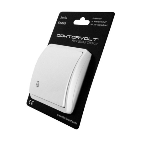 Türklingel Klingelknopf Klingeltaster Taster IP44 weiß 155-01-DRV