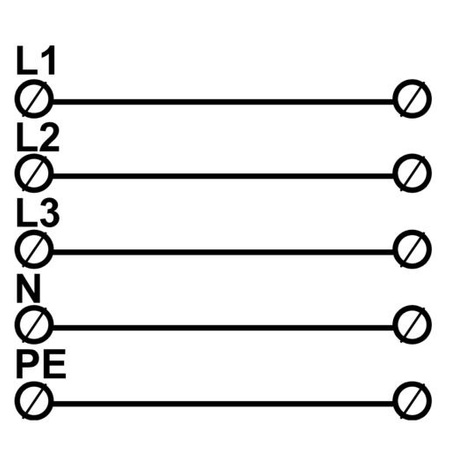 Hauptleitungsklemme Anschlussklemme ETB 35/1x5 (L1,L2,L3,N,PE) Al/Cu Universalklemme 10 Löcher Elektro Becov UK5035