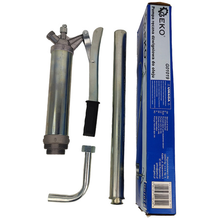 Handhebelpumpe für Öl GEKO GEKO 6124 effiziente Kolbenpumpe für Fässer G01019