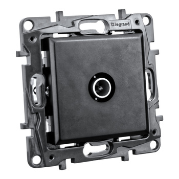 Steckdose TV männlich schwarz 1,5 dB Niloe Step 863574