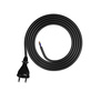 Anschlusskabel 2m mit geradem Stecker TYP E 230V 16A 2×1,5 mm² H07BQ-F PP-21 Schwarz W-98578