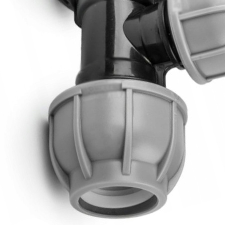 T-Stück für PE Rohr 50 / 32 / 50 mm Verbinder PN10 BRADAS DSRA10T5032