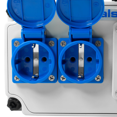 Baustromverteiler 32A CEE 2x230V 16A Schuko IP44 BALS ohne Sicherungen BL89058