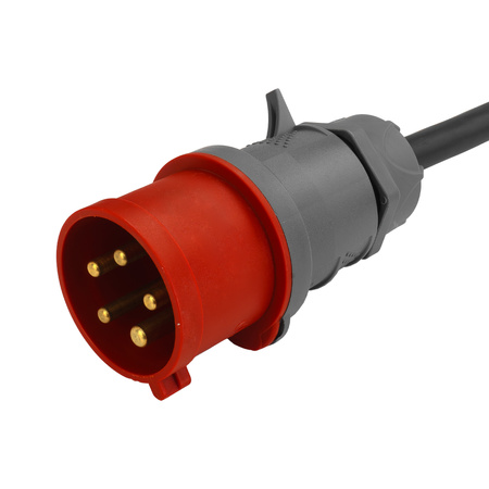 Baustromverteiler 16A 32A CEE 4x230V mit Hängeständer und Stecker mit Kabel  TGD-S/FI Stromverteiler Wandverteiler mit VDE Sicherungen Doktorvolt DV-6067-D