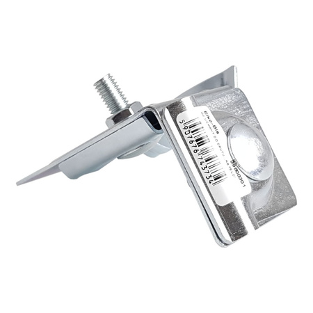 Dachleitungshalter Drahthalter Erdung Uni-Erdungsklemme Galvanisch verzinkter Stahl für Stehfalzdach Blitzschutz 96.2 OC