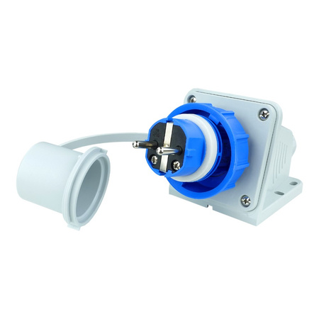 Stecker Wandstecker 16A 2P+E 230V IP68 Schuko Hermetisch 3101-405-0900