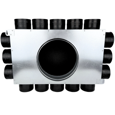Lüftungsverteiler Verteilerkasten 16x75 Ø200 Wohnraumlüftung Luftverteiler E-KRR-16x75/200-OC