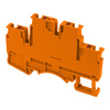 Reihenklemme 2.5mm2 4 Leiter Doppelstockklemme Etagenklemme Orange DSKK2.5-01P-15-00A(H