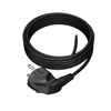 Anschlusskabel 5m mit Winkelstecker Uni-Schuko 250V 16A 3x1 mm² OMY PP-50 Schwarz W-97174