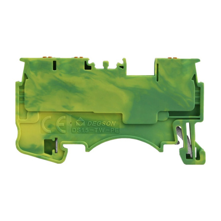Schutzleiter-Reihenklemme 1.5mm2 3-Leiter gelb-grün Erdungsklemme DS1.5-TW-PE-01P-1C