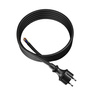 Anschlusskabel 3m IP44 mit geradem Stecker 250V 16A 3x2,5 mm² H05VV-F PP-40H Schwarz W-98393
